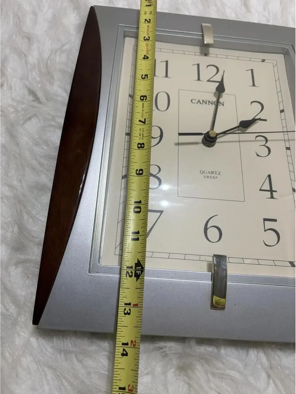 Vintage Cannon Quartz Sweep Wall Clock - Works
